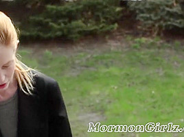Young Mormon girls bathing