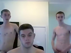 Young Trio On Webcam