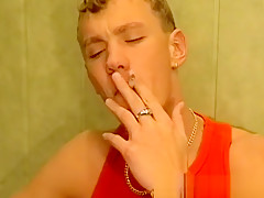 Young homo smokers passionately bareback until cumming