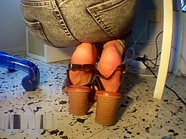 Your cd slutty secretary and her dipping shoeplay, to make you horny