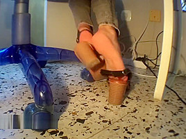 Your cd slutty secretary and her dipping shoeplay, to make you horny