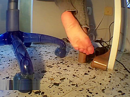 Your cd slutty secretary and her dipping shoeplay, to make you horny
