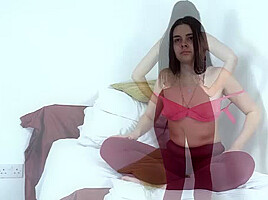 Zoe Enjoys Stripping Naked In Bed For Playtime