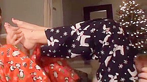 angel crush sleepover footjob