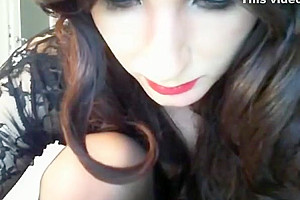 filthy Crossdresser Hannalh Cd In dark Cums