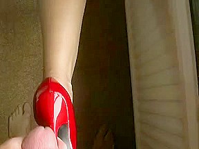 fine red heels shoejob