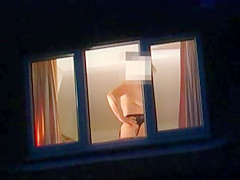flashing in the window