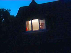 flashing in the window