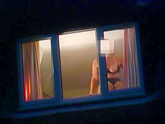 flashing in the window