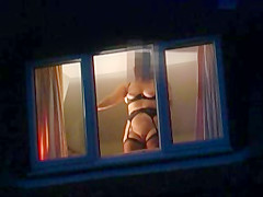 flashing in the window