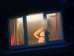 flashing in the window