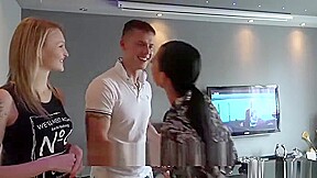 group girl and a lucky boy having great sex together
