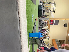 gym candid whore stretching