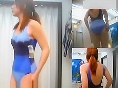 in bathing suit shop