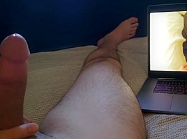 jacking off to some asian porn