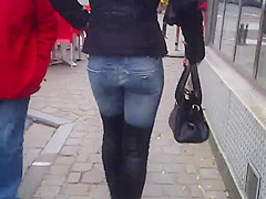 julieskyhigh public street thigh high boots jeans