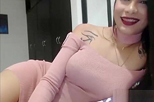 kinky large bazookas Ladyboy Teasing On cam
