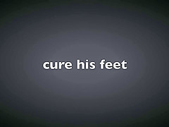 my slave cares and cleans my feet