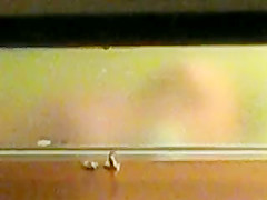 my wife at shower