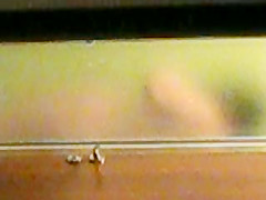 my wife at shower
