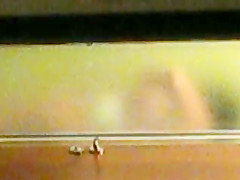 my wife at shower