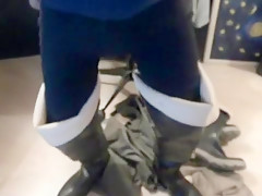 nlboots - hevea waders black long johns
