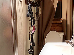 on stepsister Showering then getting ready for bed