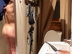 on stepsister Showering then getting ready for bed