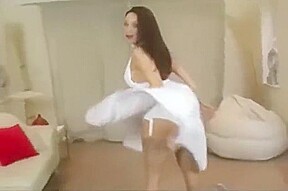 onlyCarla Usando Medias Tacones Altos