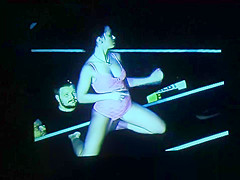 sexy strip show on public stage