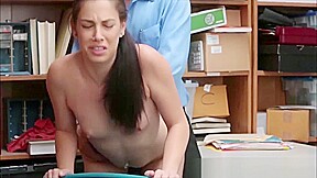 teen 18+ Bobbi Dylan Caught And Punished For Shoplifting