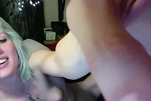 teen 18+ Shemale Blowing A Lucky Dude