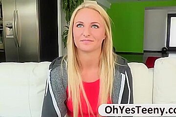teen 18+ blondie Payton Simmons is thrilled having sex with a big cock