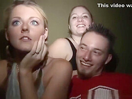 threesome with college party girls