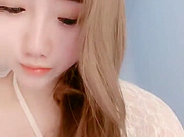 very cute asian girl masturbating