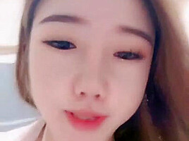 very cute asian girl masturbating