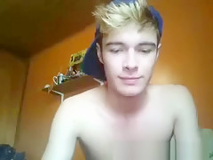 young hunk jerking his cock